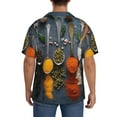 thumbnail image 5 of Haiem Various Herbs And Spices In Spoons Men's Casual Shirts Short Sleeve Button Down Shirts Fashion Textured Summer Beach Shirt-3X-Large, 5 of 7