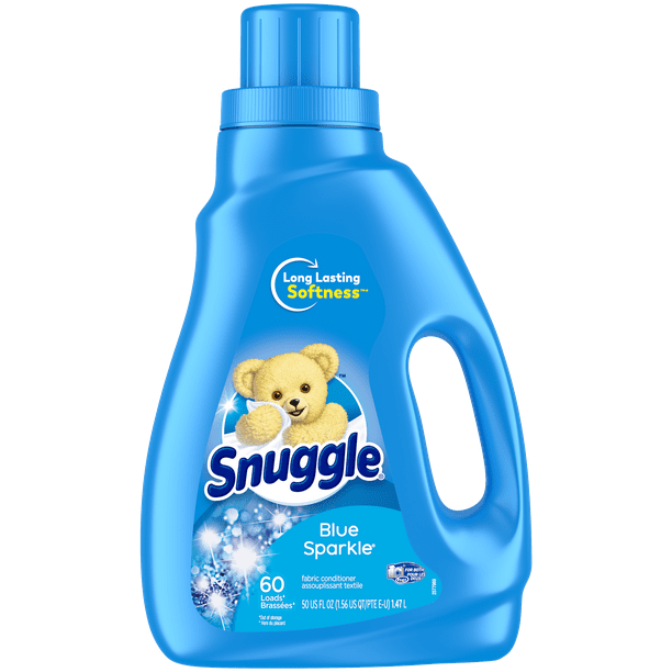 Snuggle Liquid Fabric Softener, Blue Sparkle, 50 Ounce, 60 Loads