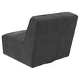 thumbnail image 6 of Cobie Upholstered Armless Swivel Chair Dark Charcoal, 6 of 10