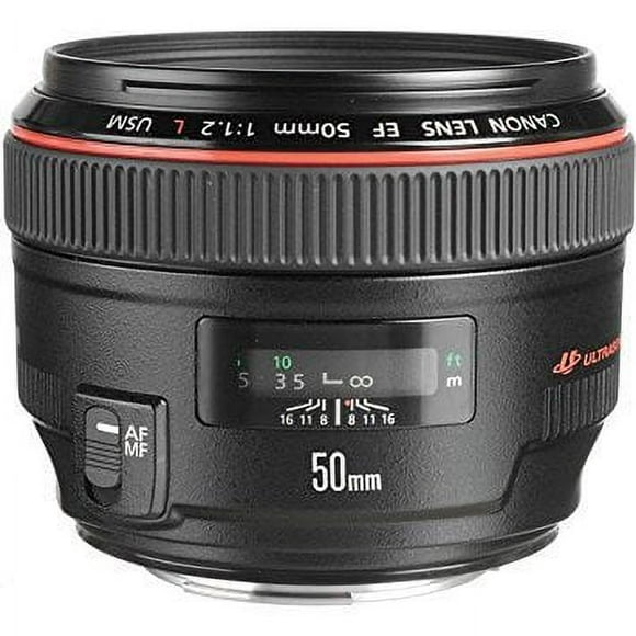 Canon EF 50mm F/1.2 L USM Lens for Canon Digital SLR Cameras - Fixed International Version (No warranty)