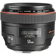 Canon EF 50mm f/1.2 L USM Lens for Canon Digital SLR Cameras - Fixed International Version (No warranty)
