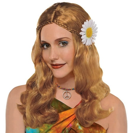 Hippie Chick Wig Adult Costume Accessory