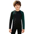 thumbnail image 4 of Unisex Children Athletic Tee, Color Block Long Sleeve Sports Running Shirt, 4 of 6