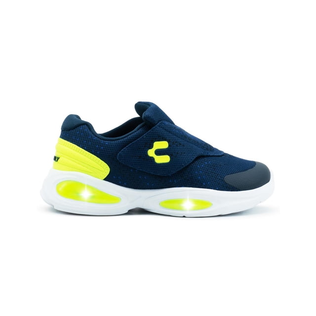 Tenis Charly Kids Para Niño Ajuste Contactel Luces Led Antiderrapante Marino azul marino 20