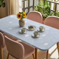 thumbnail image 3 of Easter Rabbits Table Cloths for 3 Foot Rectangle Tables, Cartoon Bunny Eggs Animal Blue Patio Waterproof Elastic Fitted Tablecloths, Washable Rectangular Table Cover for Camping, 3 of 8