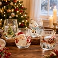 thumbnail image 3 of Magical Christmas Glass Art Cup Glassware, Collectible 3D Christmas Wine Glasses Festive Glass Drinkware for Holiady Party Home Decor Gifts, 3 of 5