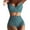 !Green, variant on TEVEQ Ladies Summer Casual Two Retro Floral Print High Waist Swimming Suspenders Top Swim Suits for Women 2025 Bikini Sets for Women Bathing Suit for Women Bikini 2025 New Triangle Bikini Sets