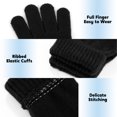 thumbnail image 5 of Cooraby 12 Pairs Kid's Winter Magic Gloves Children Stretchy Warm Magic Gloves Boys or Girls Knit Gloves for 6-12 Years, 5 of 7