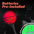 thumbnail image 3 of Baloncesto GlowCity que brilla en la oscuridad para Teen Boy Red, 3 of 9