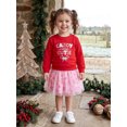 thumbnail image 4 of Cjfdfy Toddler Baby Girl Christmas Outfit Candy Cane Cutie Long Sleeve Sweatshirt And Pink Tutu Skirt Cute My First Christmas Warm Fall Winter Clothes 6M-4Y, 4 of 9