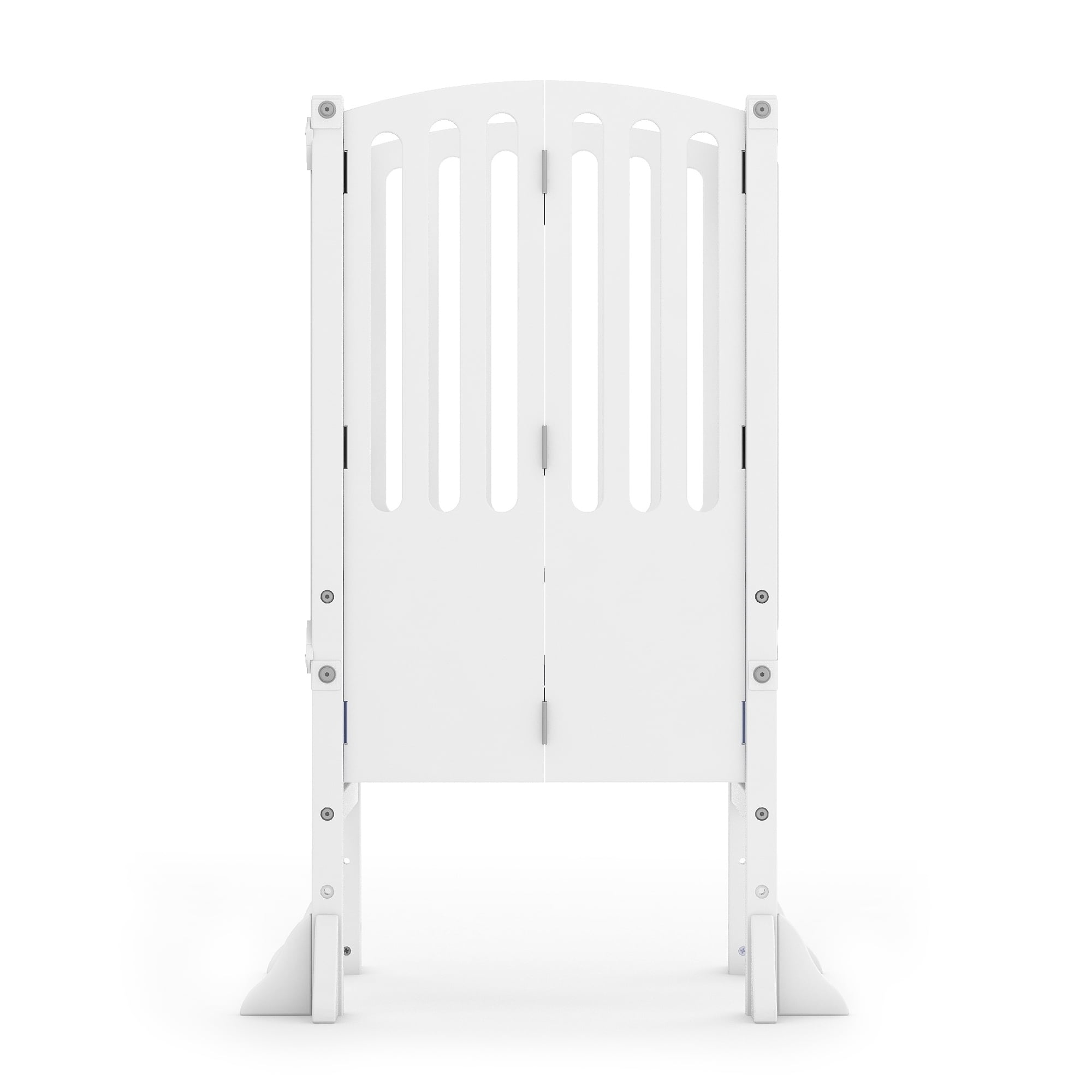 Guidecraft Kids Foldable Wooden Kitchen Helper Step Stool White Adjustable Safety Learning Furniture Walmart