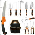 thumbnail image 4 of MQ Gardening Tool Set, Heavy Duty 10-Piece Yard Tools with Non-Slip Handles, Gift Tote Bag Included, 4 of 8