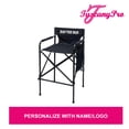 thumbnail image 6 of TuscanyPro Houdini Tall Director Chair - Set of 2 Quad Style, Super Compact Telescopic Folding Design with Jet Black, Anodized Aluminum Frame - Your Name/Logo Imprinted, 6 of 7