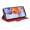 thumbnail image 4 of Case for LG Stylo 6 Leather Wallet Book Flip Folio Stand View Cover - Red, 4 of 5