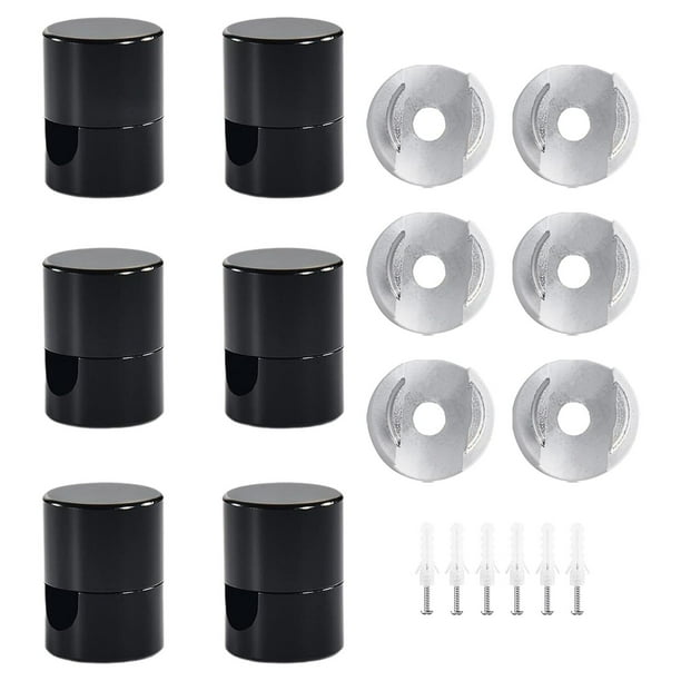 Ganchos estilo Swag CUTICAT para lámpara colgante organizador de cables 6 Negro