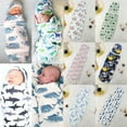 2PCS Infant Swaddle Muslin Blanket Newborn Baby Wrap Swaddling Sleeping