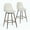 Beige Fabric, variant on Homy Casa 26" Swivel Counter Height Bar Stools, Set of 2, Beige Fabric, Wood-Look Metal Legs