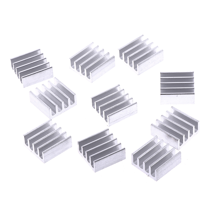 10pcs 11*11*5mm Aluminum radiator heatsink electronic chip cooling bl od