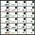 thumbnail image 4 of BASSDASH Ice Fishing Lure Kit Glowing Paint Jigs for Winter Ice Jigging Crappie Sunfish Perch Walleye Pike, 4 of 7