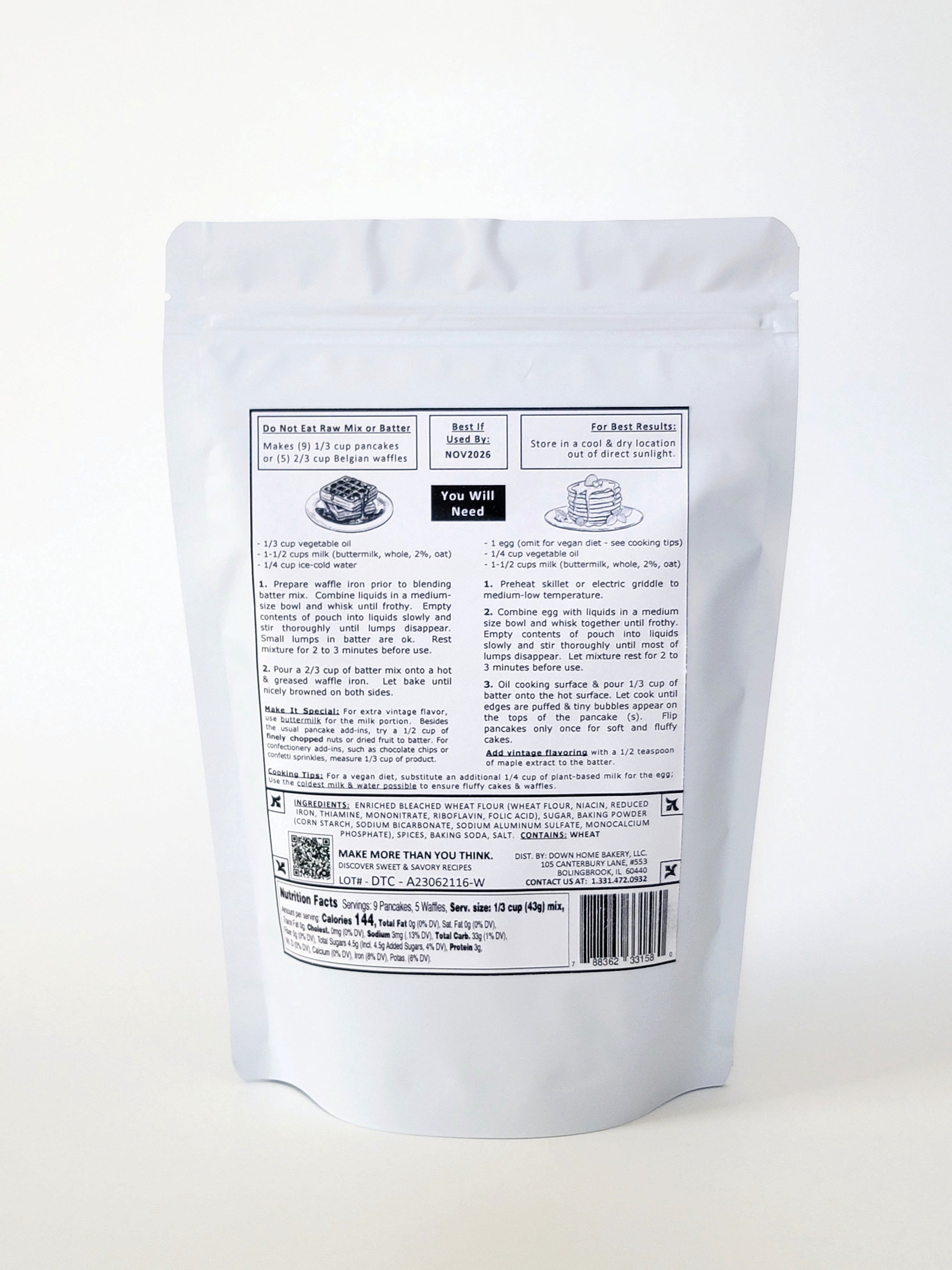 Foster's Sweets & Mixes Pancake & Belgian Waffle Mix, 9.75 Ounces, Pack of 6