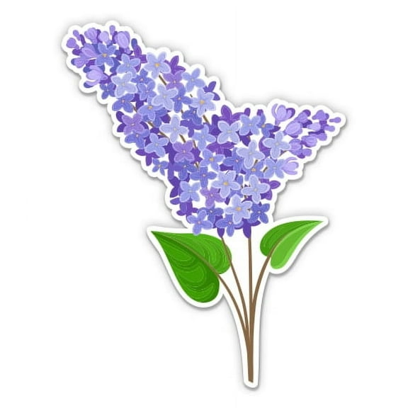 Lilac Flower Bloom Spring - 3" Vinyl Sticker - For Car Laptop I-Pad Phone Helmet Hard Hat - Waterproof Decal