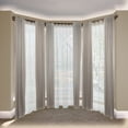 thumbnail image 4 of Central Design ABay-90-7D 0.8125 in. Remi Bay Window Double Curtain Rod with Side Rod Extends Upto 20 to 36 in. & Center Rod Extends Upto 38 to 72 in., Cocoa, 4 of 4