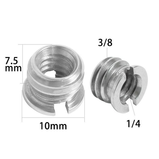 Bgsha 1/4 3/8 to 5/8 Female Male Threaded Screw Mount Adapter for Tripod Camera Studio