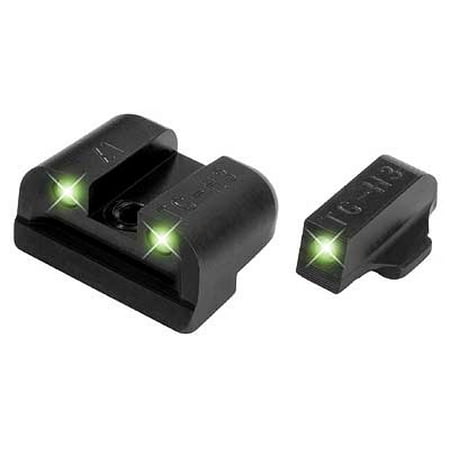 Truglo Tritium Night Sight Set White/Green Front & Rear for Springfield XD/XDM/XDS -