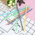 thumbnail image 3 of Colorful Reusable Hard Plastic Stripe Drinking Straws Party Decoration, 3 of 5
