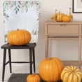 thumbnail image 5 of Fall Pumpkin Chair Covers Set of 8 Green Eucalyptus Leaves Flower Letter Harvest Chair Back Covers Stretch Removable Washable Slipcovers Protector for Dining Room Kitchen Party Decor, 5 of 5