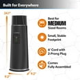 thumbnail image 5 of Lasko 24" 1500W Full Circle Warmth Oscillating Ceramic Space Heater, Black, CT24362, 5 of 14