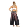 thumbnail image 2 of Women's Boho Printed Palazzo Side Split Wide Leg Workout Pants, 2 of 2