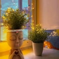 thumbnail image 5 of GQDIN Face Planter Pot with Drainage Hole - Funny Succulent Head Planter for Office Desk, Cute Indoor Plant Pot Gift for Women Mom Gardeners, 5 of 8