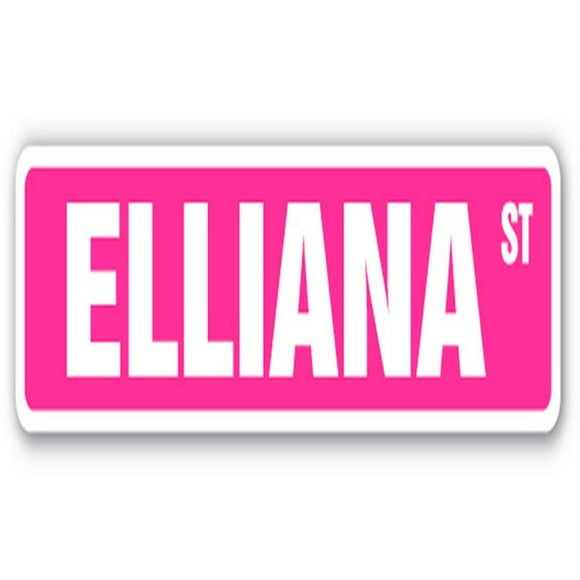 SignMission SS-ELLIANA 18 in. Elliana Street Childrens Name Room Sign