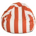 thumbnail image 1 of Petit Sac à Haricot Classique à Rayures Verticales Orange Brûlé, 1 of 5