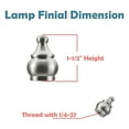thumbnail image 6 of Aspen Creative 62132, Three-Light Metal Bathroom Vanity Wall Light Fixture, 21 1/4" Wide, Transitional Design in Chrome with Frosted Glass Shade, 6 of 7