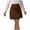 Brown, variant on yillto Womens Mini Skirt Side Split High Waist Slim Causal Dressy Zipper Short Skirts for Work Office