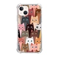thumbnail image 1 of Colourful Cute Cat Case for iPhone 13 Mini,Aesthetic Art Design TPU Shock-proof Cover Case, 1 of 6