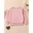 thumbnail image 3 of Bagilaanoe Newborn Baby Girl Casual Sweatshirt Long Sleeve Letter Embroidery Pullover 3M 6M 9M 12M 18M 24M Infant Loose Tee Tops, 3 of 8