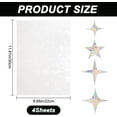 thumbnail image 2 of 4 Sheets Moon Window Cling Stickers Stars Suncatcher Sticker Planet Universal Windows Film Prismatic Non Adhesive Anti-Collision Sun Catcher Decals for Bird Strikes 12x9 Inch, 2 of 9