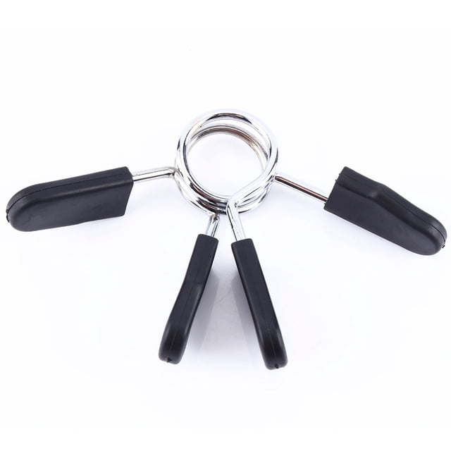 Spptty 2 Pcs Standard 25mm Barbell Dumbbell Lock Clamp Spring Collar Clip Yoga Training