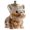 A, variant on French Bulldog Shaped Clear Glass Treat Jar with Lid Decorative Pet Treat Container for Dog Biscuits and Snacks