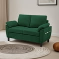 thumbnail image 4 of Soscana Loveseat with Storage Side Pockets, 2 Seat Sofa Love Seat Small Couch for Living Room Bedroom Apartment Office Studio,Green, 4 of 8