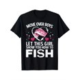 thumbnail image 1 of Girls Fishing Lovers Fishing Girl Fun Fishing Art T-Shirt, Men's Comfy T-shirt, Crew Neck, Short Sleeves, Graphic Tee Men's Summer Outdoor Clothes, Men's Clothing, Tops For Men, Casual Sporty Tee, 1 of 6