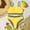 Yellow, variant on ATOGUTA Girls Swimsuit Color Block Teen Girls Bikini 2Pcs Set Kids Bathing Suits for Girls Yellow, Size 7-11