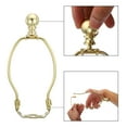 thumbnail image 5 of Uxcell 6 Inch Lamp Harp Kit with Finial Lamp Shade Holder Gold Tone 2 Set, 5 of 6