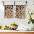 thumbnail image 3 of Brown Leopard Print Kitchen Towels Set of 4, Vintage Geometric Animals Print Absorbent Dish Towels for Kitchen, Microfiber Hand Towel, Quick Drying Tea Towel for Cleaning Decorative Dishcloths, 3 of 7