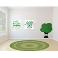 thumbnail image 2 of LEARNING CARPETS Circle Braid Green Educational Rug - Round Small, 2 of 2