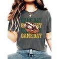 thumbnail image 3 of Game Day Green and Yellow Shirt for Women and Teens Girly Faux Glitter Football Tee Pepper Shirt Adult Medium, 3 of 4