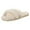 White, variant on Women Slippers Cozy Home Slippers Exquisite Beaded Decoration Stylish Warm Structure Open Toe And Heel Design Comfortable Footwear For Autumn Winter Relaxation Time ,Us Size:7.5